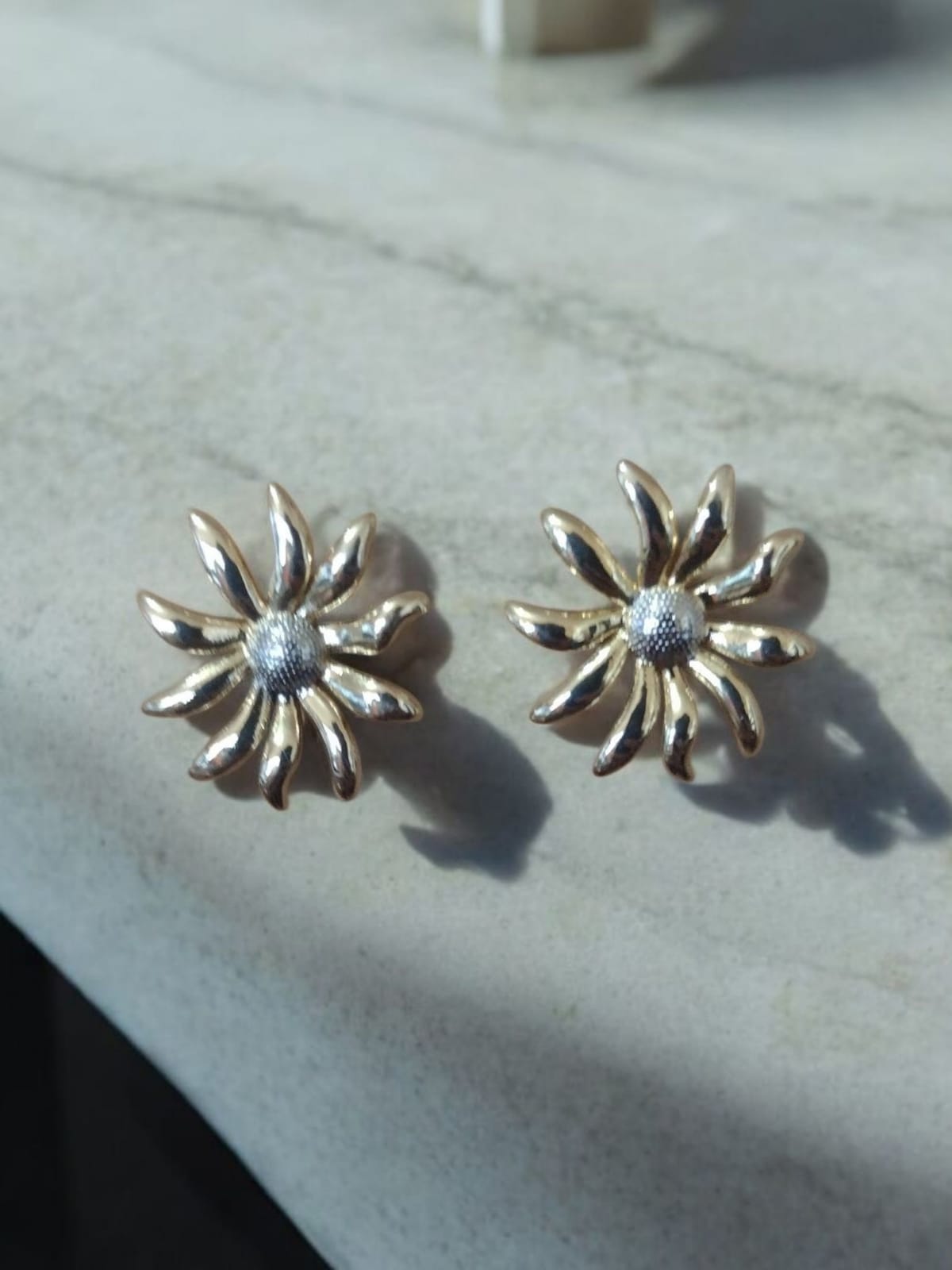 Aretes de girasol