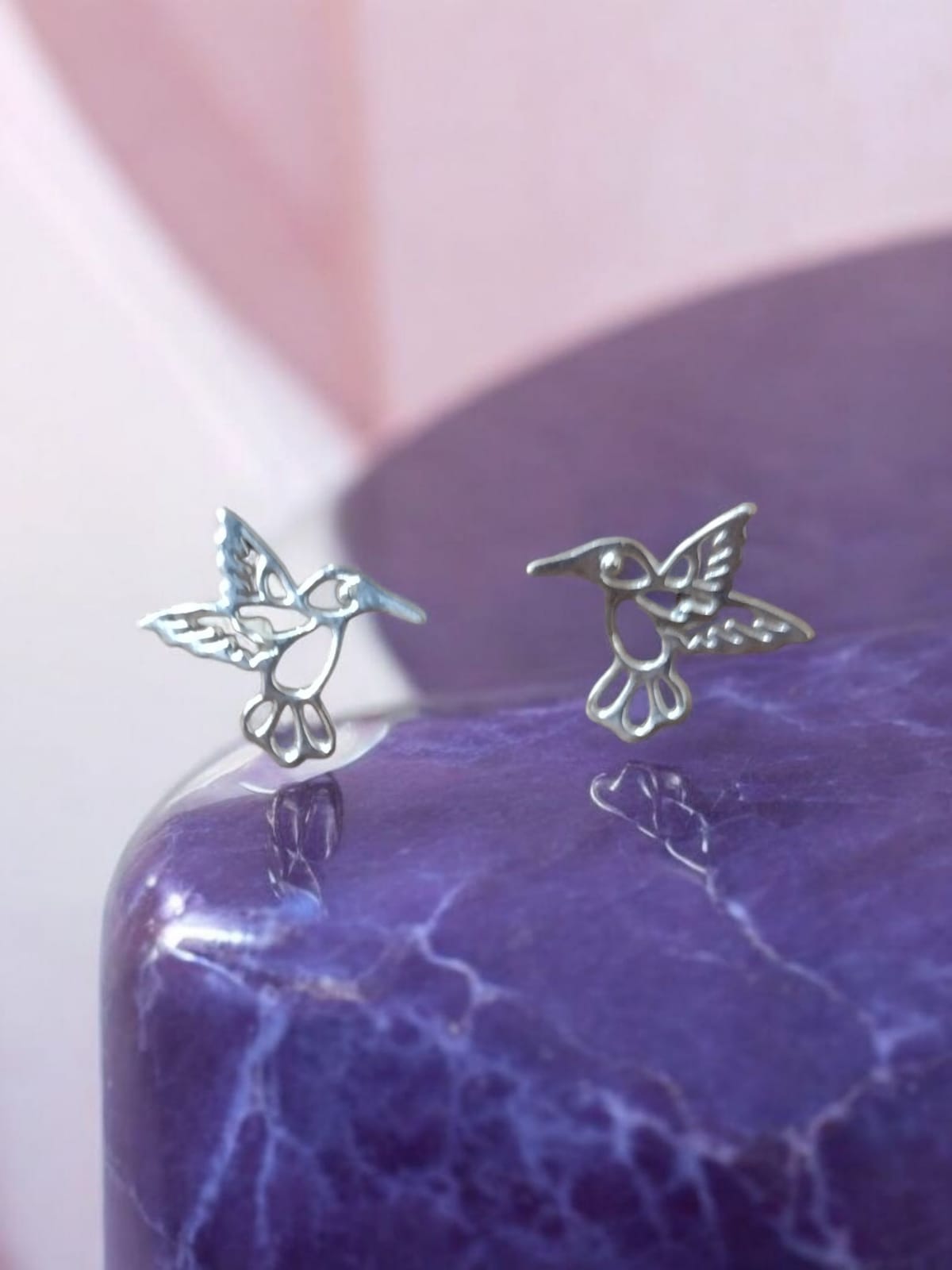 Aretes de colibrí