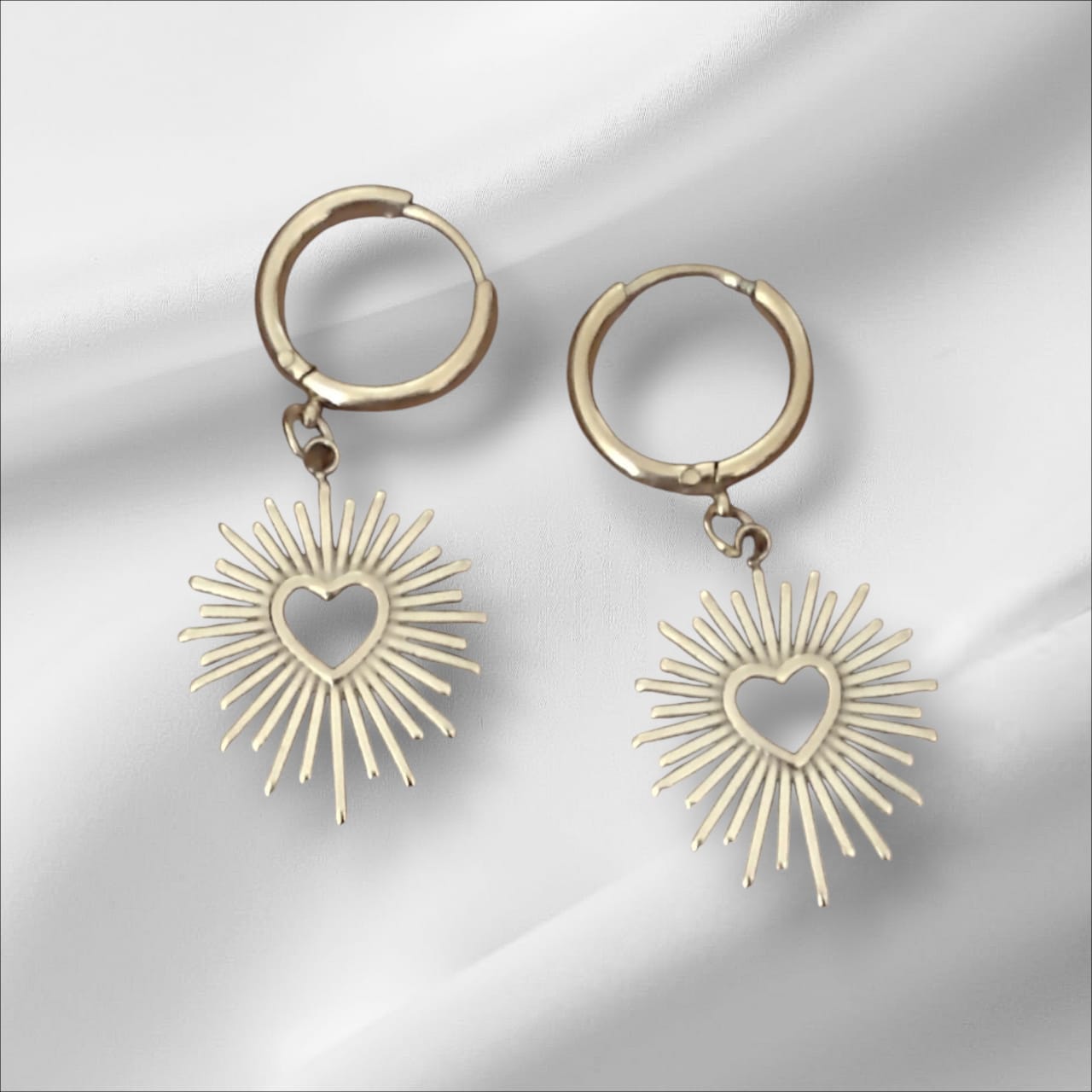 aretes de corazón